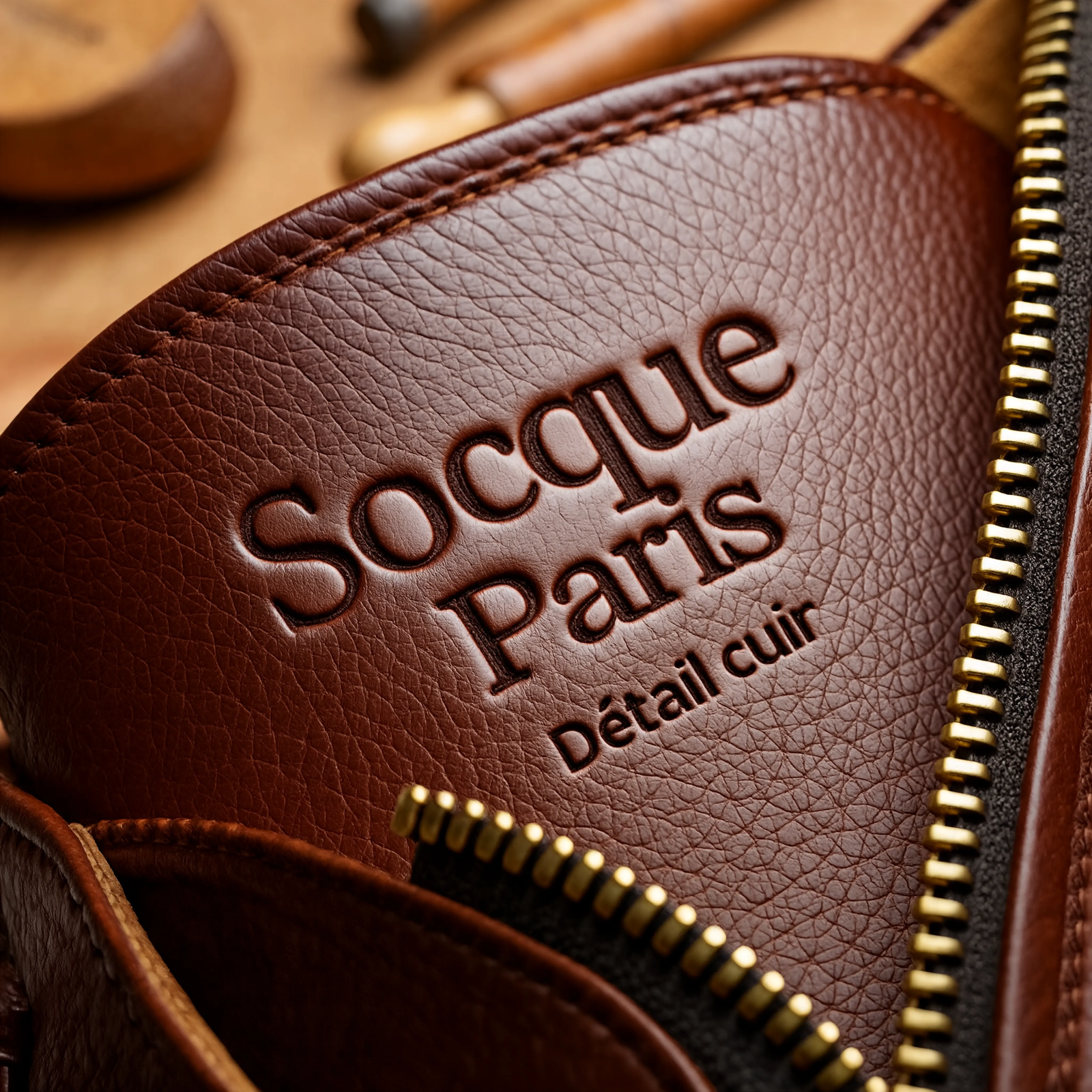 Détail cuir Socque Paris